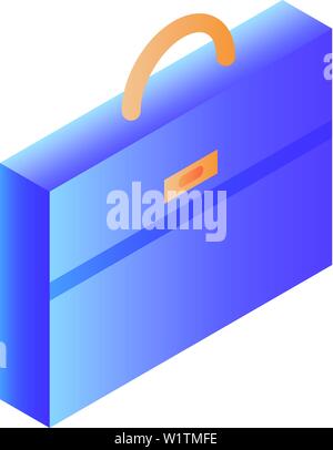 Case bag icon, isometric style Stock Vector