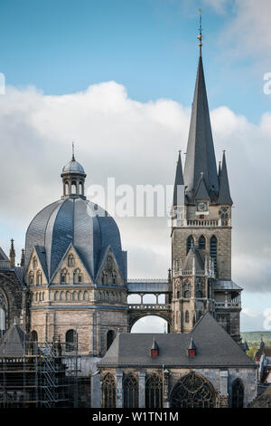 UNESCO World Heritage Aachen Cathedral, Aachen, North Rhine-Westphalia, Germany Stock Photo