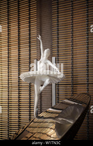 sculpture of ballerina in interior of National Centre for the Performing Arts, National Grand Theatre, Beijing, China, Asia, Architect Paul Andreu Stock Photo