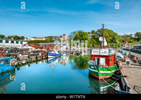 Harbour in Sassnitz, Jasmund, Ruegen Island, Mecklenburg-Western Pomerania, Germany Stock Photo