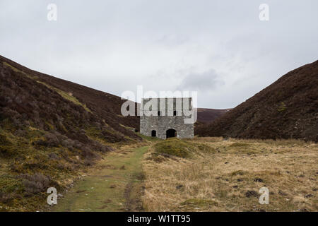 Lecht Mine, an old Iron and Manganese Mine, in the Cairngorm Mounts Stock Photo