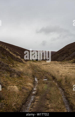 Lecht Mine, an old Iron and Manganese Mine, in the Cairngorm Mounts Stock Photo