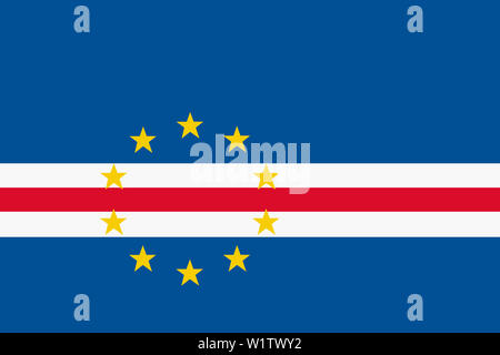 A Cape Verde flag background illustration large file Stock Photo