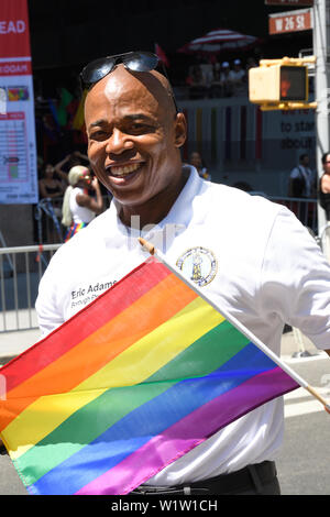 NEW YORK, NY - JUNE 30: Brooklyn Borough President Eric Adams attends the WorldPride NYC 2019 Pride March on June 30, 2019 in New York City. Stock Photo