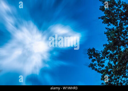 Billowing clouds Stock Photo