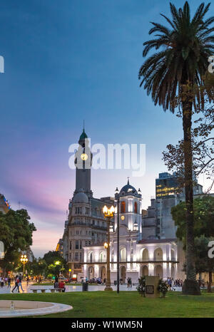 Plaza de Mayo (May Square) at dusk. Buenos Aires, Argentina Stock Photo