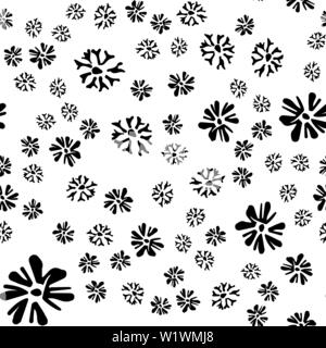 Chamomile vector seamless pattern in sketch style. Seamless floral design. Vector floral print. Abstract flower pattern. Modern design. Hand drawn ill Stock Vector