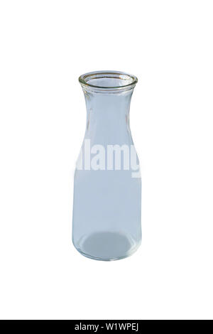 Glass bottle on a white background with clipping path. Stock Photo