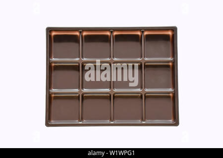 Plastic box for candy And a small dessert tray. Stock Photo