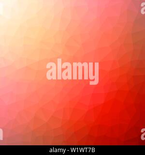 Red and orange crystal polygon background. Low poly mosaic banner. Geometric rumpled triangular origami style gradient illustration. Stock Vector