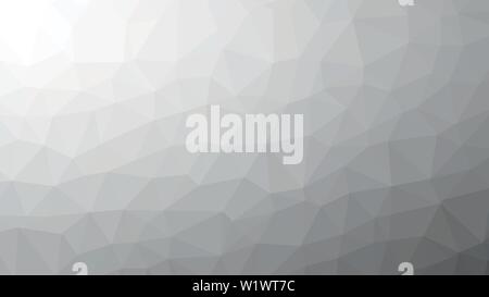 Black and White Abstract Low Poly Background. Geometric backdrop in Origami style with gradient. Textured pattern for your website. Stock Vector