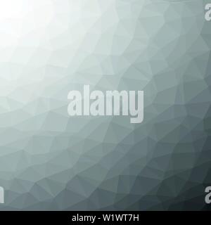Black and White Abstract Low Poly Background. Geometric backdrop in Origami style with gradient. Textured pattern for your website. Stock Vector
