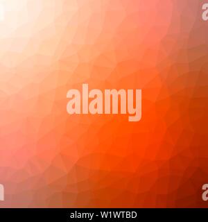Red and orange crystal polygon background. Low poly mosaic banner. Geometric rumpled triangular origami style gradient illustration. Stock Vector
