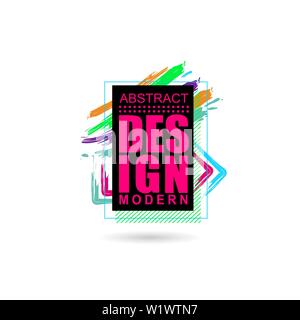 Vector frame for text Modern Art graphics for hipsters. element for design business cards, invitations, gift cards Stock Vector