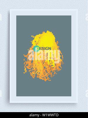 Array with dynamic particles. Vector sound wave. 3d technology style. Abstract background. Vector illustration. Stock Vector