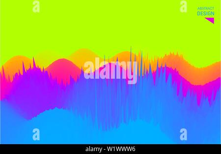 Abstract wavy background. Dynamic effect. Vector illustration. Can be used for advertising, marketing, presentation. Stock Vector