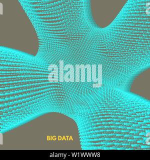 Big data background. Coding process. Abstract vector illustration. Stock Vector