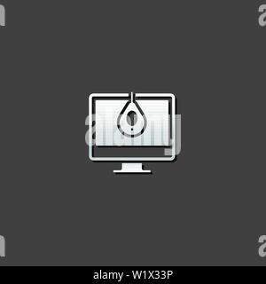 Color calibration icon in metallic grey color style. Printing color ...
