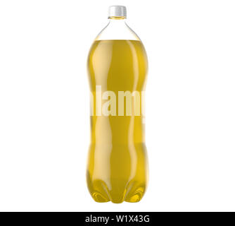 Download A Plastic Two Liter Yellow Soda Bottle With Condensation Droplets On An Isolated White Studio Background 3d Render Stock Photo Alamy Yellowimages Mockups