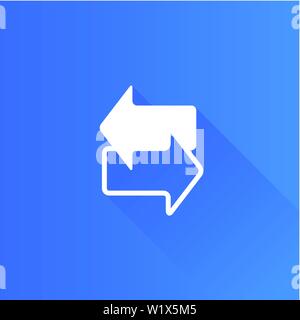 Arrows icon in Metro user interface color style. Communication data traffic Stock Vector
