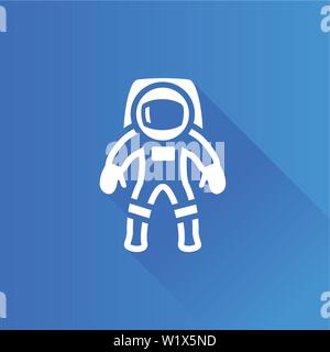 Astronaut icon in Metro user interface color style. Space protective gear Stock Vector