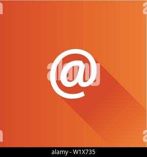 Email icon in Metro user interface color style. Message open envelope Stock Vector