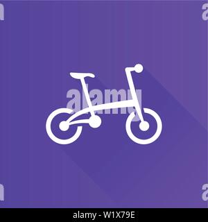 Bicycle icon in Metro user interface color style. Sport cycling folding Stock Vector