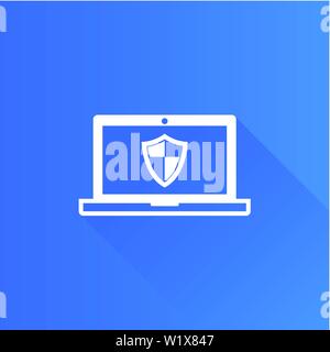 Laptops icon in Metro user interface color style. Electronic computer Stock Vector