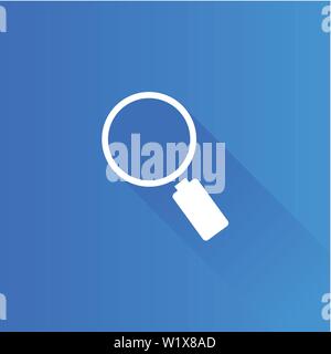 Magnifier icon in Metro user interface color style. Zoom explore find locate Stock Vector