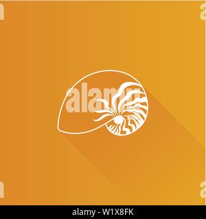 Nautilus icon in Metro user interface color style. Sea creature mollusk Stock Vector