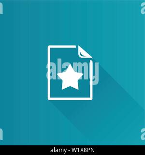 Favorite icon in Metro user interface color style. Bookmark web page Stock Vector