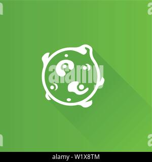 Planet icon in Metro user interface color style. Surface hole alien Stock Vector