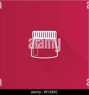 Printing magnifier icon in Metro user interface color style. Stock Vector