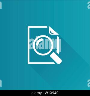 Magnifier icon in Metro user interface color style. Zoom explore find locate Stock Vector