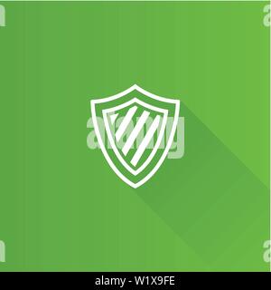 Shield icon in Metro user interface color style. Protection computer antivirus Stock Vector