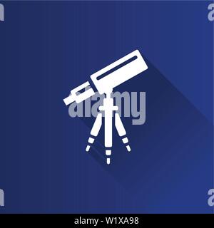 Telescope icon in Metro user interface color style. Space stars constellation Stock Vector