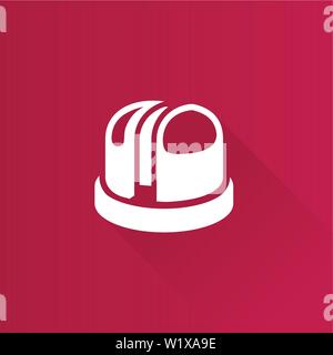 Earth telescope icon in Metro user interface color style. Science technology instrument Stock Vector