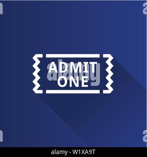 Baseball match tickets icon in Metro user interface color style. Sport champion competition Stock Vector