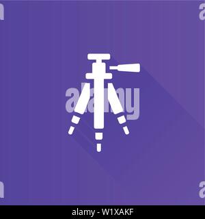 Camera tripod icon in Metro user interface color style. Photography stands stable Stock Vector