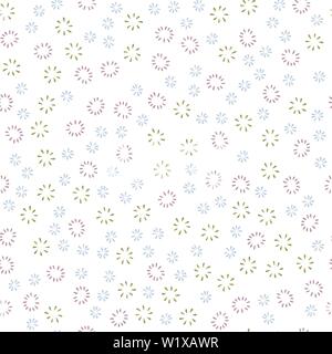 Seamless pattern background of simple elements. Doodle hand drawn illustration vector Stock Vector