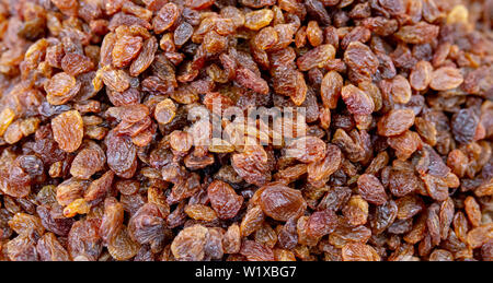 Heap of dried raisins Stock Photo