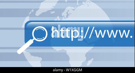 internet search digital global network vector illustration EPS10 Stock Vector