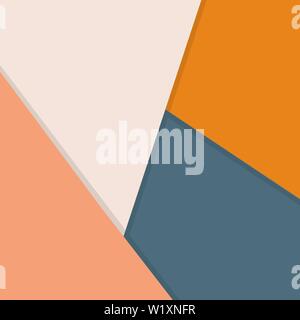 White, Beige, Orange and Blue Background Overlap Layer. Vector background for Your Design, Web. Stock Vector