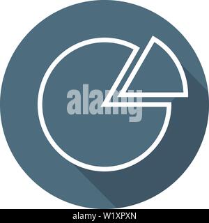 Pie Chart Icon in trendy flat style. Graph symbol for your web site ...
