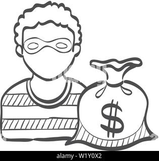 people stealing money