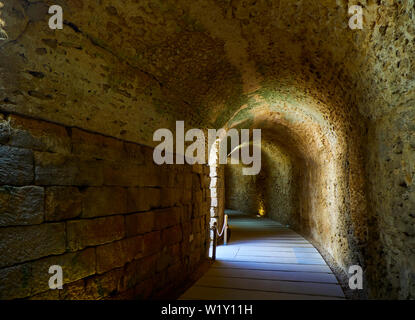 Ruins of the Theatre of Balbus, an ancient Roman structure in the ...