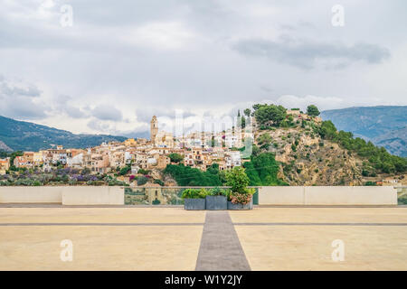 Small mountain village Polop de la Marina, Spain Stock Photo