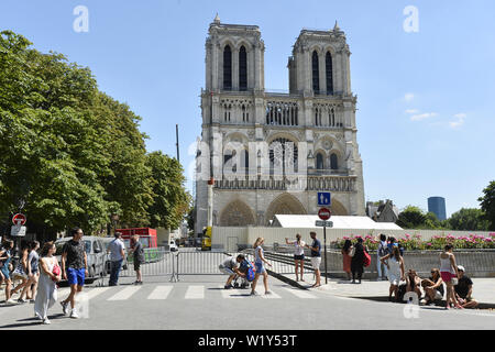 Work site on Notre-Dame - Paris - France Stock Photo