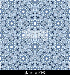 Delicate blue and white seamless pattern. Classic ornament in Oriental style. Vector illustration. Stock Vector