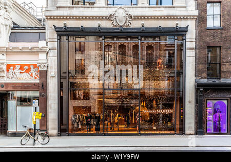 Alexander McQUEEN fashion store, 27 Old Bond St, Mayfair, London W1S 4QE,  England, UK Stock Photo - Alamy